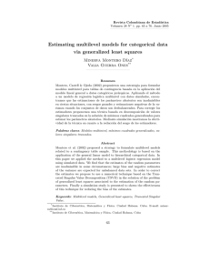 Estimating multilevel models for categorical data via generalized least squares ıaz