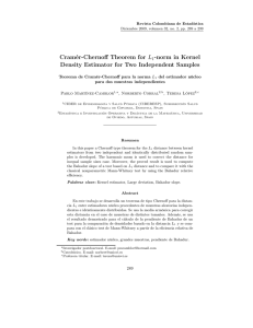 Cramér-Chernoff Theorem for L -norm in Kernel