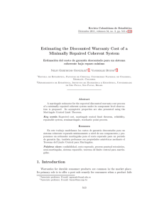 Estimating the Discounted Warranty Cost of a Minimally Repaired Coherent System