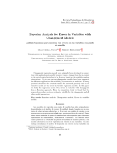 Bayesian Analysis for Errors in Variables with Changepoint Models de cambio
