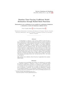 Random Time-Varying Coefficient Model Estimation through Radial Basis Functions