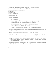 Math 120: Assignment 4 (Due Tue., Oct. 9 at start... Suggested practice problems (from Adams, 6th ed.):