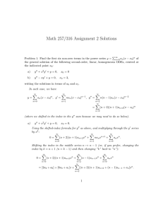Math 257/316 Assignment 2 Solutions