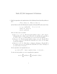 Math 257/316 Assignment 10 Solutions