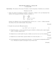 Math 257/316, Midterm 1, Section 103 11 October 2006