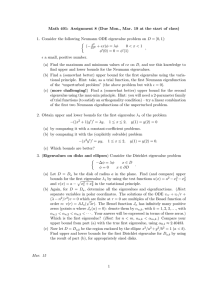Math 401: Assignment 8 (Due Mon., Mar. 19 at the... 1. Consider the following Neumann ODE eigenvalue problem on D =...