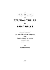 STEDMAN TRIPLES ERIN TRIPLES A Collection of Compositions