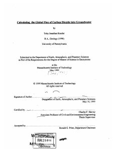 Calculating  the Global Flux  of Carbon Dioxide ...