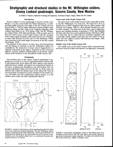 caldera, Stratigraphic and structural