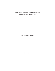 STRATEGIC EFFECTS OF THE CONFLICT WITH IRAQ: SOUTHEAST ASIA March 2003