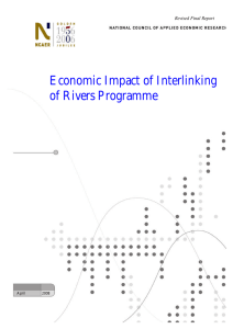 Economic Impact of Interlinking of Rivers Programme i Revised Final Report
