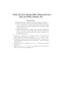 Math 421/510, Spring 2008, Homework Set 1 Instructions