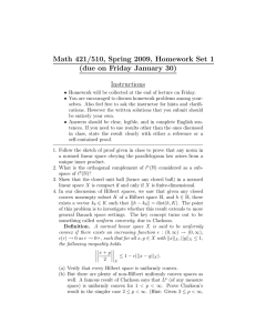 Math 421/510, Spring 2009, Homework Set 1 Instructions