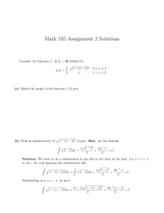 Math 105 Assignment 2 Solutions