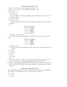 Answers to Exercises 12.1