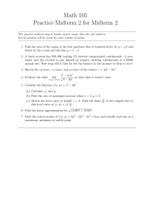 Math 105 Practice Midterm 2 for Midterm 2