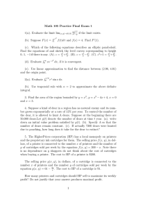 Math 105 Practice Final Exam 1 1(a). Evaluate the limit lim F