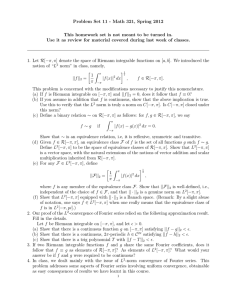 Problem Set 11 - Math 321, Spring 2012