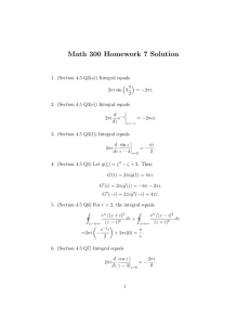 Math 300 Homework 7 Solution