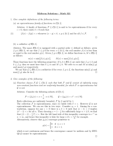 Midterm Solutions - Math 321