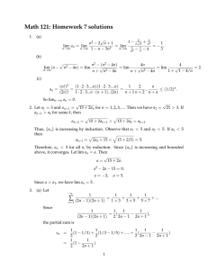 Math 121: Homework 7 solutions √ − +