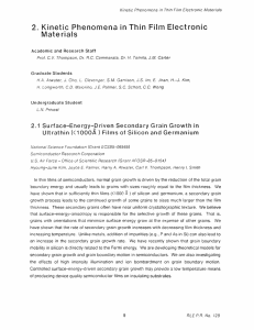 2.  Kinetic  Phenomena  in  Thin ... Materials