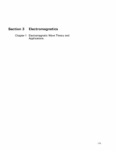 Section  3 Electromagnetics Applications.