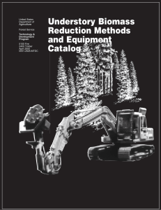 Understory Biomass Reduction Methods and Equipment Catalog