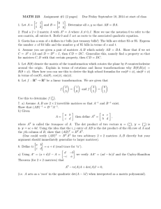 MATH 223 Assignment #1 (2 pages) x 1