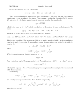 inverse + multiplicative of 6 2i Complex numbers