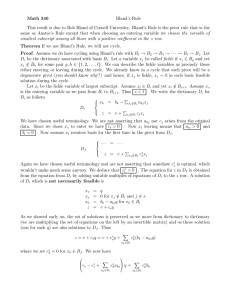 Math 340 Bland’s Rule