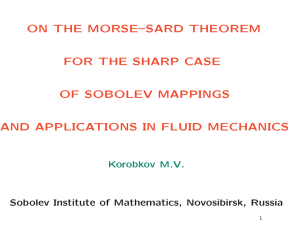 ON THE MORSE–SARD THEOREM FOR THE SHARP CASE OF SOBOLEV MAPPINGS