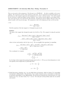 ASSIGNMENT 1·10 (Section 002) Due: Friday, November 8