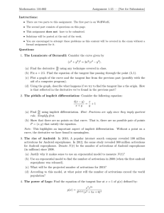 Mathematics 110-002 Assignment 1.13 — (Not for Submission) Instructions: