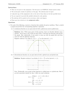 Mathematics 110-001 Assignment 2.2 — 17 January 2014 Instructions: