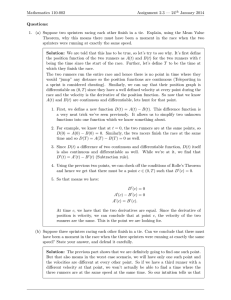 Mathematics 110-002 Assignment 2.3 — 24 January 2014 Questions: