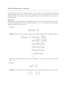 Math 190 Homework 4: Solutions