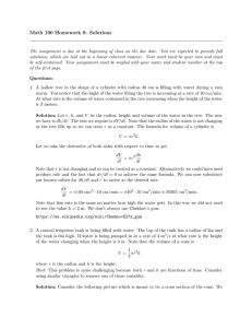 Math 190 Homework 8: Solutions