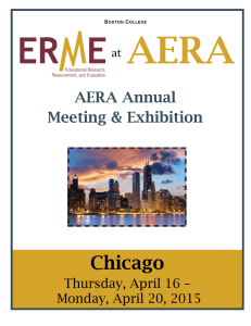 AERA Chicago AERA Annual Meeting &amp; Exhibition