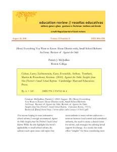 education review // reseñas educativas