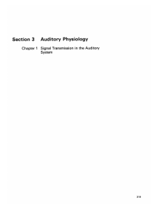 Physiology Auditory Section  3 Chapter  1