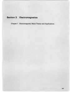 Section 3 Electromagnetics 1