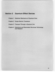 Section 2 Devices Quant~;m-Effect Chapter 2 Single Electron Transistors