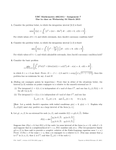 UBC Mathematics 402(101)—Assignment 7