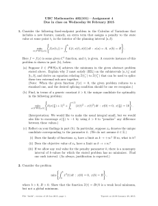 UBC Mathematics 402(101)—Assignment 4
