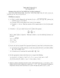 Math 263 Assignment 3 Due September 26