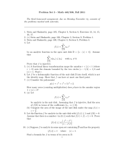 Problem Set 3 - Math 440/508, Fall 2011