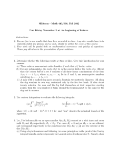 Midterm - Math 440/508, Fall 2012 Instructions: