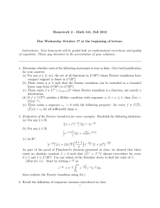 Homework 2 - Math 541, Fall 2012