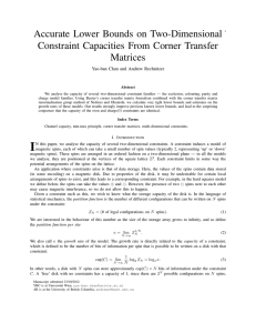Accurate Lower Bounds on Two-Dimensional Constraint Capacities From Corner Transfer Matrices